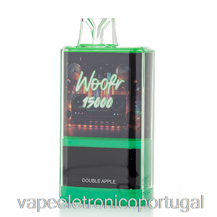 Vape Eletrônico Woofr 15000 Descartável Duplo Apple
